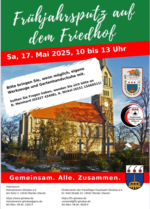Aktion: Frühjahrsputz auf dem Friedhof
