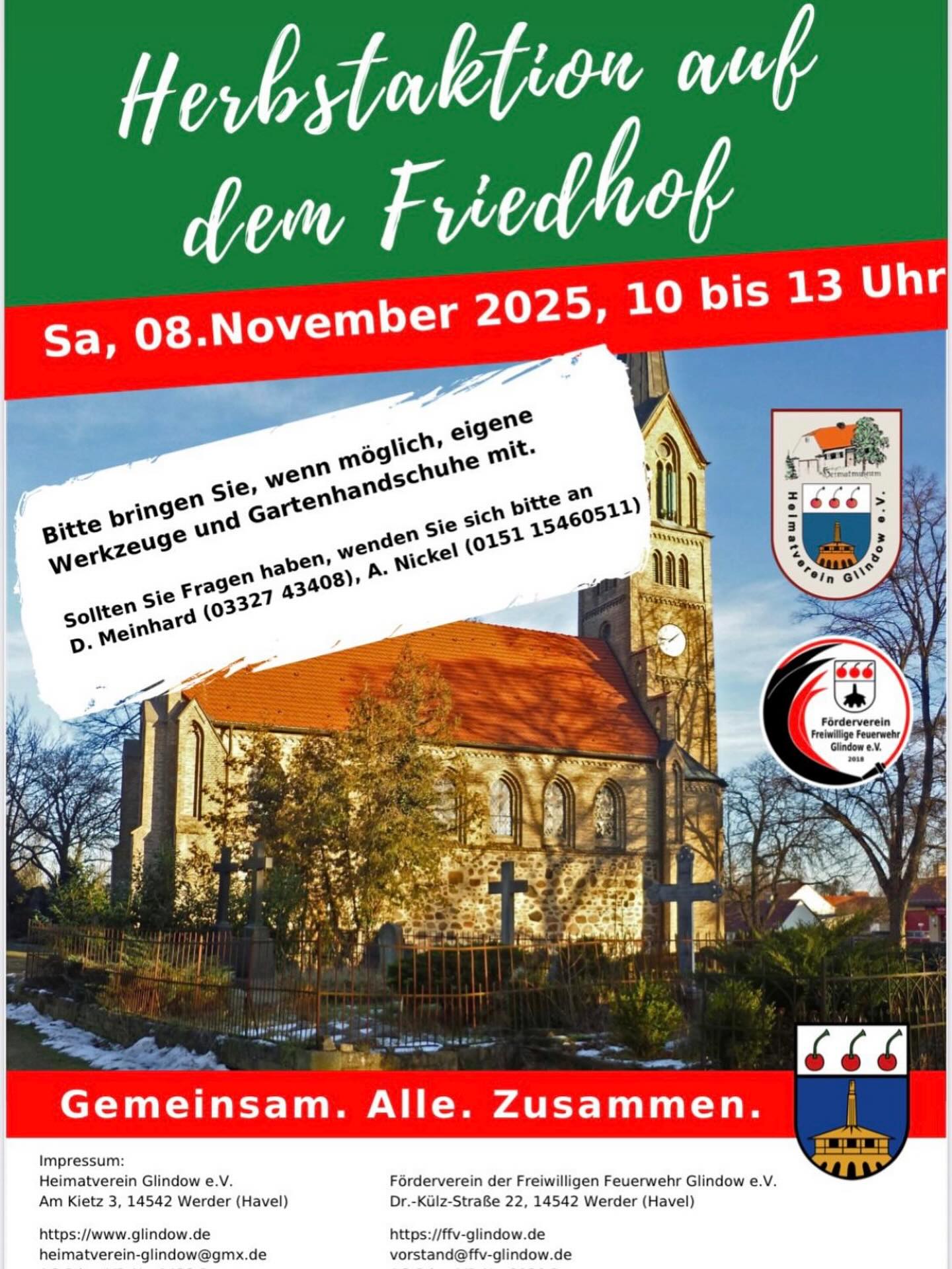 Herbstaktion auf dem Friedhof