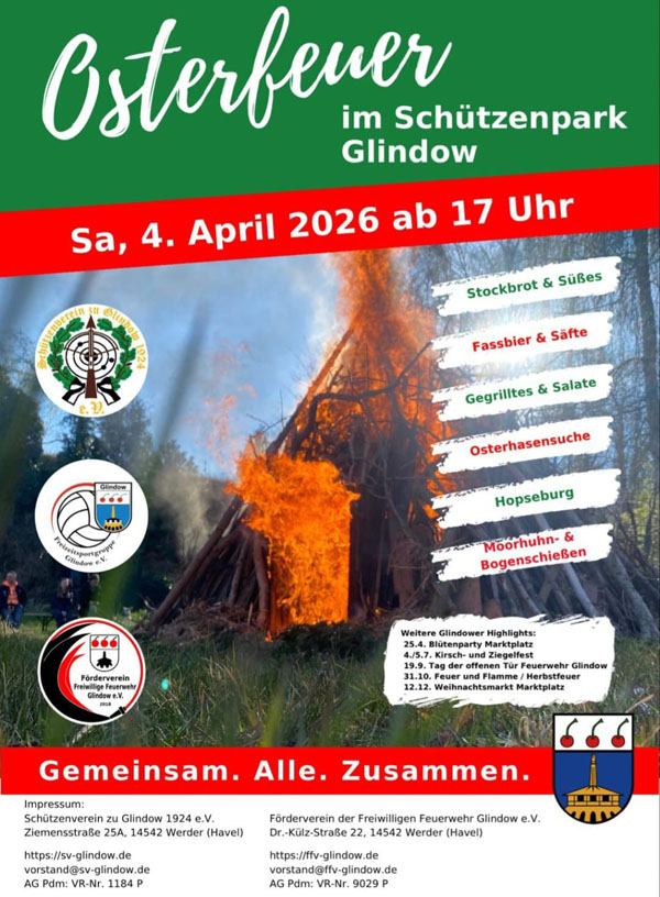 Osterfeuer im Schützenpark