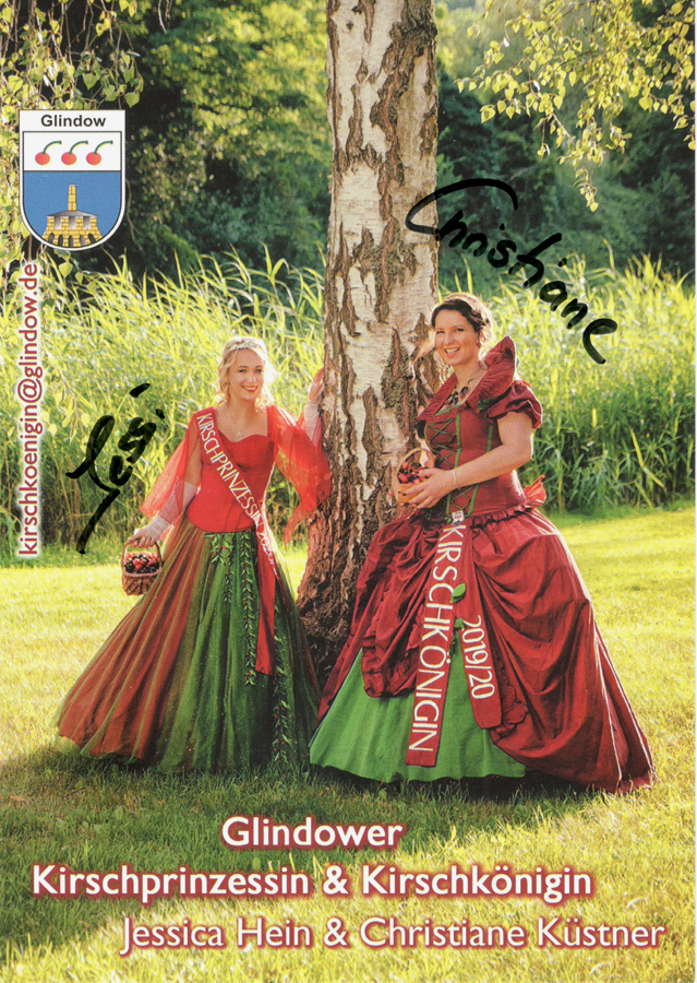 Gemeinsame Amtszeit: Kirschprinzessin Jessica Hein & Kirschkönigin Christiane Küstner 2020-2022
