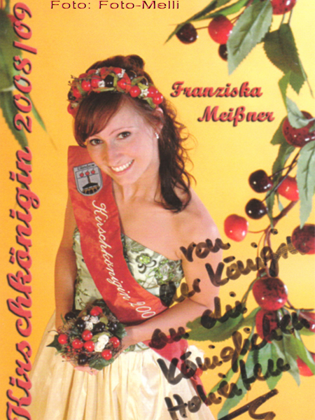 Kirschkönigin 2008/2009 Franziska Meißner