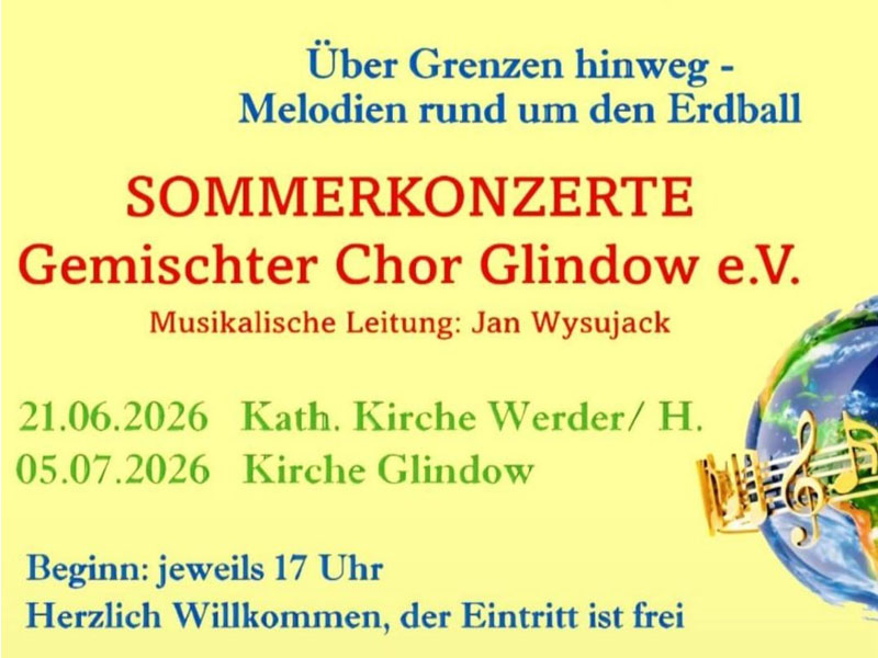 Gemischter Chor Glindow: Sommerkonzerte